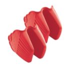Alternate image 0 for Baker's Secret 2x Cute Oven Mitts, Silicone Heat Resistant, Cupcake Design, Kitchen Essentials, Red