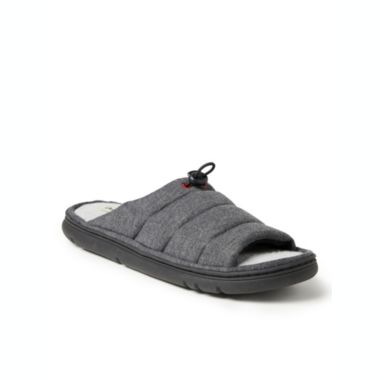 Dearfoams Mens Adrian Quilted Sweatshirt Slide. View a larger version of this product image.