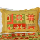 Alternate image 3 for Blancho Bedding Twilight Time Cotton 3PC Vermicelli-Quilted Patchwork Quilt Set (Full/Queen Size)