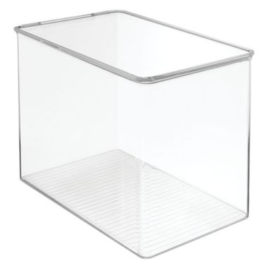 mDesign Plastic Stackable Closet Storage Bin Box with Lid. View a larger version of this product image.