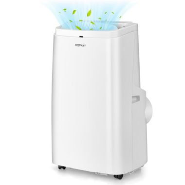 Costway 12000BTU 3-in-1 Portable Air Conditioner with Remote-White. View a larger version of this product image.