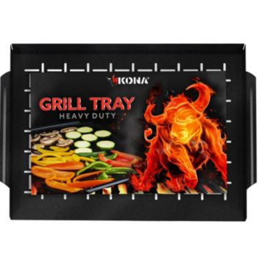 Kona Grill Tray - Heavy Duty BBQ Grilling Pan Enameled For Easier Cleaning - 16x12 x1 inch. View a larger version of this product image.