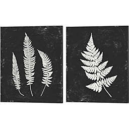 Metaverse Art Forest Shadows Black Crop by Moira Hershey 12-Inch x 15-Inch Canvas Wall Art (Set of 2)