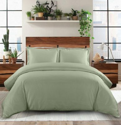 Pear Green King Size 6-Pc Damask Striped Sheet & Pillowcase Bed Set 600 TC 