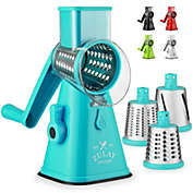 Zulay Kitchen Manual Rotary Cheese Grater with Handle