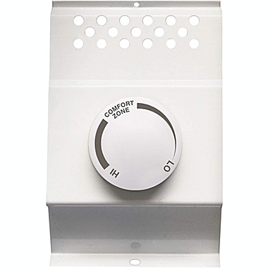 Cadet Single Pole Built-In Thermostat Kit for Electric Baseboard Heaters (Model BTF1W), 22 Amp, White. View a larger version of this product image.