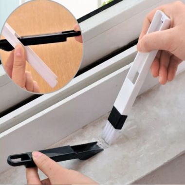 Tika 2-Piece 2-In-1 Multipurpose Window Door Keyboard Cleaning Brush. View a larger version of this product image.