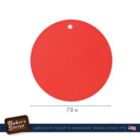 Alternate image 1 for Baker's Secret Trivet Mat, Pot Pad, Silicone Heat Resistant, Kitchen Essentials, Red