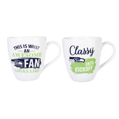 Evergreen Seattle Seahawks, Ceramic Cup O'Java 17oz Gift Set. View a larger version of this product image.