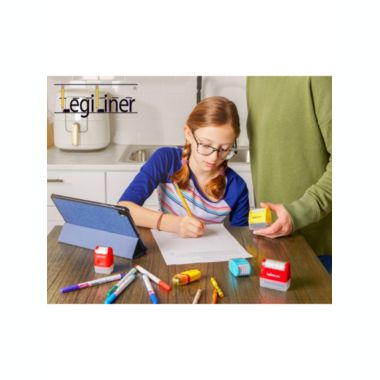 Legiliner Bundle of Yellow and Red Dashed Handwriting Line. View a larger version of this product image.