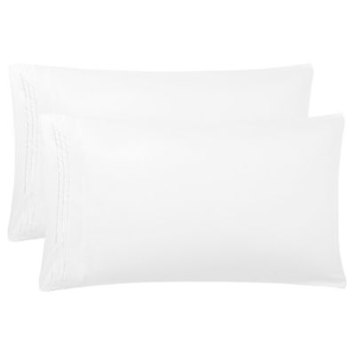 11x15or 12x18 White saharbeddings Travel Pillowcase 12x16 Super Soft 500 Thread Count Pack of 2 Small Protector Toddler Baby Pillowcases Cover Zipper 100% Egyptian Cotton Fits Mini Pillow Size 11x14