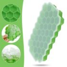 Alternate image 1 for Stock Preferred Silicone Ice Cube Maker Mold Tray in Flexible Green