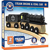 MasterPieces Wood Train 2 Piece Set - Lionel Collector&#39;s Steam Engine & Coal Car - Officially Licensed Toddler & Kids Toy