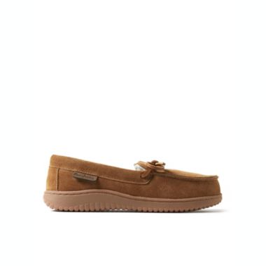Dearfoams Women's Wilmington Genuine Suede Energy Return Moccasin Slippers. View a larger version of this product image.
