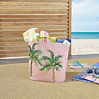Alternate image 3 for Mina Victory Palm Trees Blush Beach Tote Bag