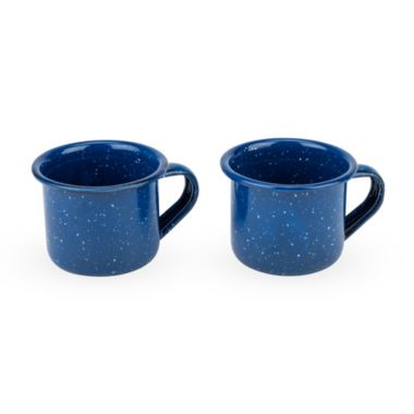 Foster & Rye Blue Enamel Shot Glass Set. View a larger version of this product image.