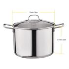 Alternate image 2 for Gourmet Edge Stock Pot - Stainless Steel Cooking Pot with Lid, Silver- 16-Quart