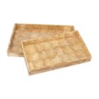 Alternate image 0 for Gallerie II Marquesa Pearlized Tray  Set of 2