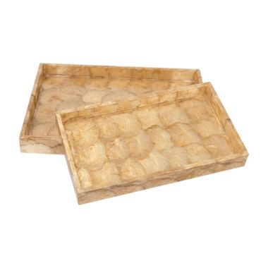 Gallerie II Marquesa Pearlized Tray Set of 2. View a larger version of this product image.