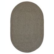 Home Spice Decor 27" x 45" Oval Smoke Ultra Durable Braided Rug