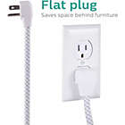 Alternate image 2 for Philips 4 Outlet 2 USB Port Surge Protector, 720 Joules, 4ft Cord, White