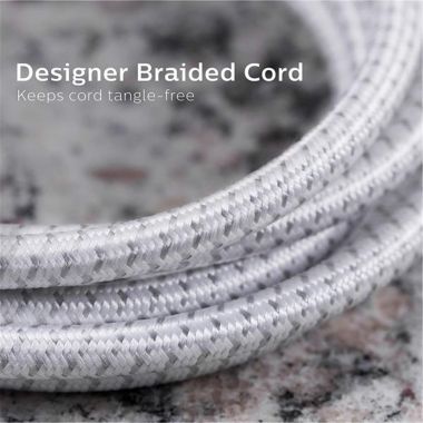 Philips 4 Outlet 2 USB Port Surge Protector, 720 Joules, 4ft Cord, White. View a larger version of this product image.