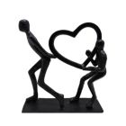 Alternate image 0 for Kingston Living 10" Black Heart Couple on Base Decorative Tabletop Accent