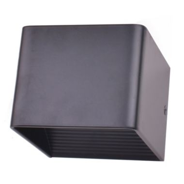 Canyon Home 4" LED Square Black Wall Sconce Lamp 2pcs Pack. View a larger version of this product image.