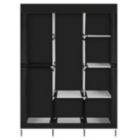 Alternate image 1 for Infinity Merch 71" Portable Wardrobe Clothes Rack Storage Organizer with Shelf in Black