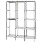 Alternate image 2 for Infinity Merch 71" Portable Wardrobe Clothes Rack Storage Organizer with Shelf in Black