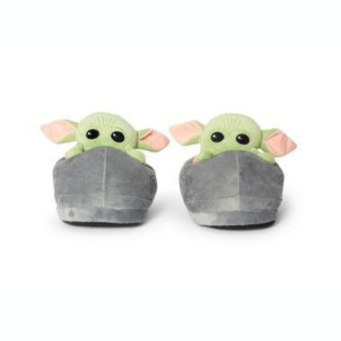 Star Wars The Mandalorian The Child Grogu 3D Slippers Baby Yoda-Themed Soft Plush House Shoe With Non-Slip Sole Comfortable Footwear. View a larger version of this product image.
