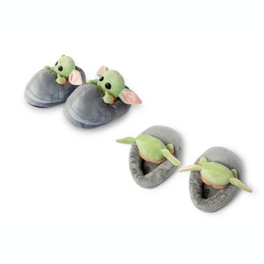 Star Wars  The Mandalorian The Child Grogu 3D Slippers   Baby Yoda-Themed Soft Plush House Shoe With Non-Slip Sole   Comfortable Footwear. View a larger version of this product image.
