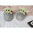 Alternate image 2 for Star Wars  The Mandalorian The Child Grogu 3D Slippers   Baby Yoda-Themed Soft Plush House Shoe With Non-Slip Sole   Comfortable Footwear