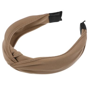 Unique Bargains Satin Knot Headband Hairband for Women Light Brown 1.2 Inch Wide 1 Piece. View a larger version of this product image.