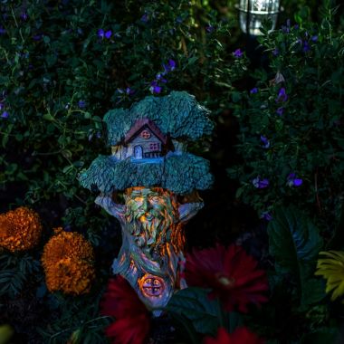 VP Home Enchanted Mystical Treehouse Solar Powered LED Outdoor Decor Garden. View a larger version of this product image.