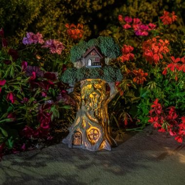 VP Home Enchanted Mystical Treehouse Solar Powered LED Outdoor Decor Garden. View a larger version of this product image.