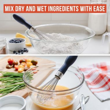 Chef Pomodoro Kitchen Whisk 3-piece Set, Stainless Steel Wire. View a larger version of this product image.