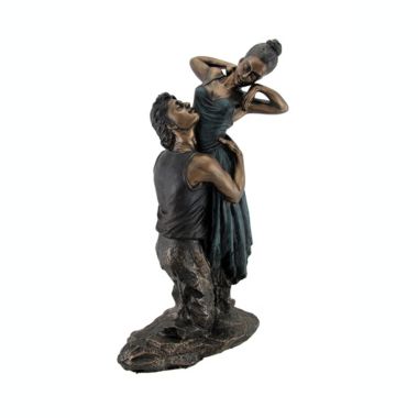 Zeckos Bronze Finish Neoclassical Ballet Dancers Statue. View a larger version of this product image.