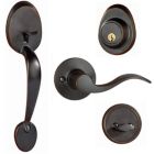 Alternate image 0 for Dorence - Heavy Duty Single Cylinder Handleset with Wave Style Lever Handle - Oil Rubbed Bronze