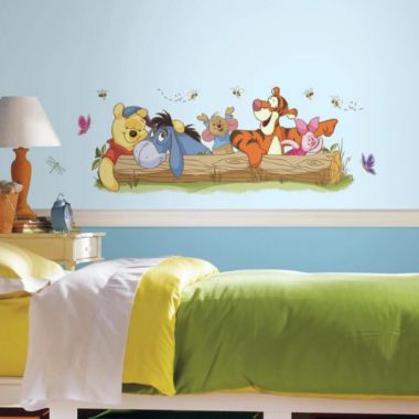 Roommates Decor Pooh and Friends Outdoor Fun Giant Wall Decals. View a larger version of this product image.