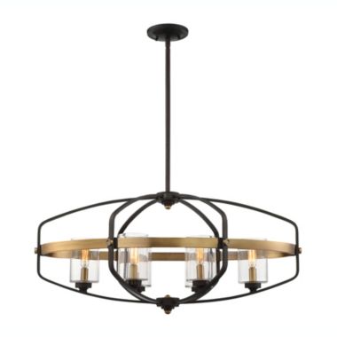 Savoy House 1-8042-6-79 Kirkland 6-Light Linear Chandelier (33" W x 21"H). View a larger version of this product image.