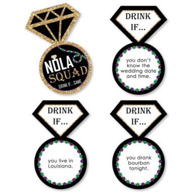 Big Dot Happiness Drink If Game - Nola Bride Squad New Orleans Bachelorette Party Game - 24 Count | buybuy BABY