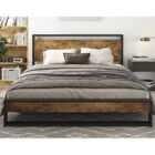 Alternate image 2 for Slickblue Full Modern Farmhouse Platform Bed Frame with Wood Panel Headboard Footboard