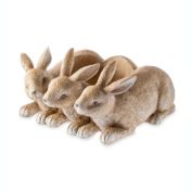 Plow & Hearth Bunny Triplets Planter