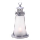 Alternate image 0 for Zingz & Thingz 10" Silver and Clear Lighthouse Candle Lantern