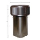 Alternate image 1 for 8'' Superior Round Chimney Cap with Louvered Screen and Slip Connector