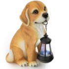 Alternate image 3 for VP Home Golden Puppy with Lantern Solar Powered LED Outdoor Decor Garden