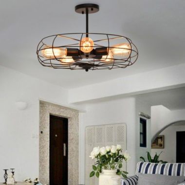 Hooya Imp.& Exp.  5-Light Vintage Metal Hanging Ceiling Light. View a larger version of this product image.