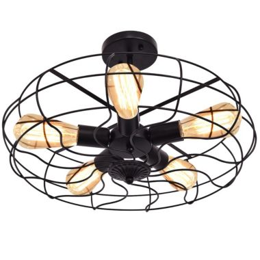 Hooya Imp.& Exp.  5-Light Vintage Metal Hanging Ceiling Light. View a larger version of this product image.