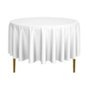 Lann's Linens - Round Premium Tablecloth for Wedding / Banquet / Restaurant - Polyester Fabric Table Cloth